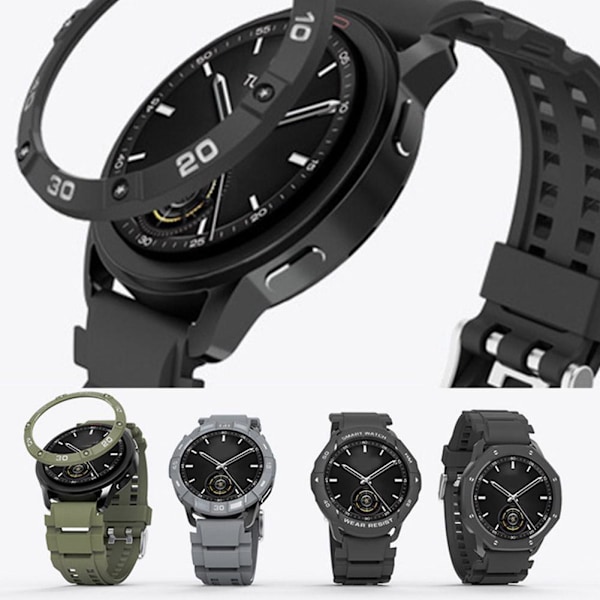 för Xiaomi Watch S3 Bezel Skyddsfodral Anti-kollisionsskydd Nytt black gold for Xiaomi watch S3
