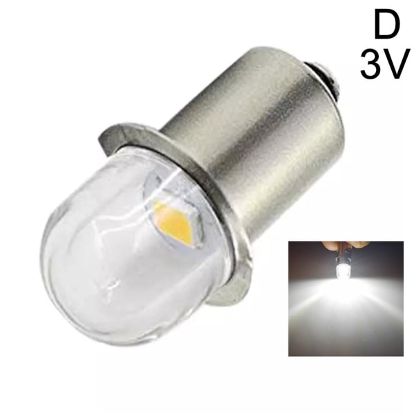 LED Miniatyrlampa DC 3V 4,5V 6V 12V 18V 1SMD Ficklampa Ersättning warm white 12V