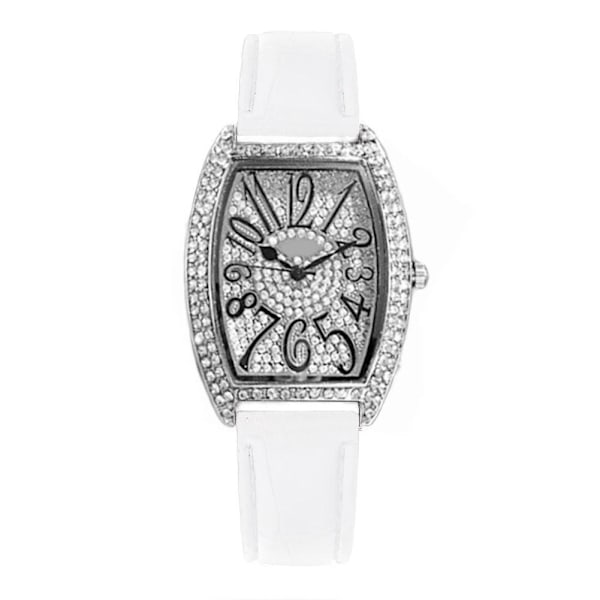 Dam Quartz Klocka Retro Stil Tunnformad Armbandsur Klocka Kvinnlig Student C3s0 White One size