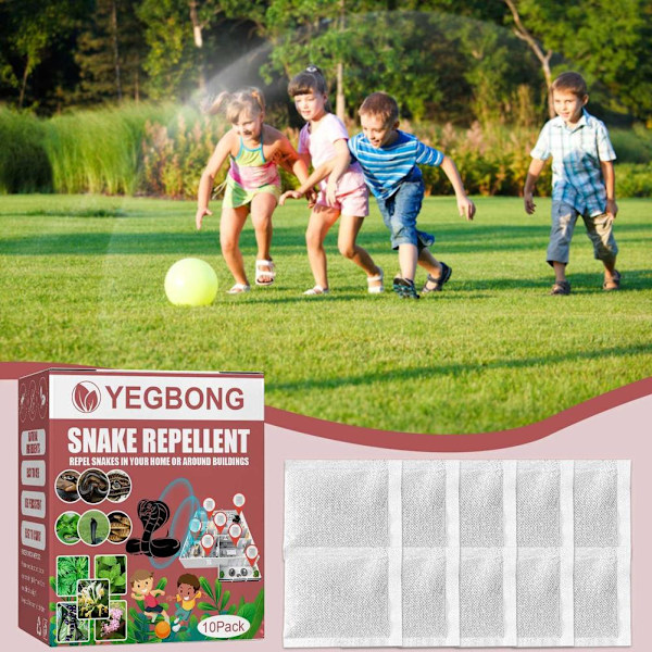 10 st/ask Snake Repellent-paket för utomhus Långverkande Snake Repel