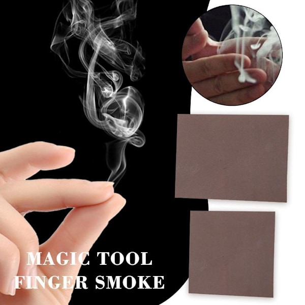 10X Magisk Rök från Fingertoppar Magiskt Trick Överraskningsrekvisita Osynligt Spratt O4U1 10 pcsA 5*7cm