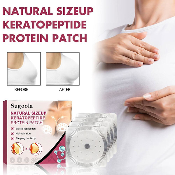 4-40PCS Naturlig storlek upp Keratopeptid protein lappar bröstvård pinkA 4pcs 3pcs