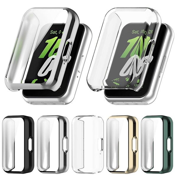 för Samsung Fit3 TPU Härdat Glas Skyddsfodral Full Täckning Stötfångare Skyddsskärm Smart Klockskydd Tillbehör Transprnet For Samsung Fit3 5pcs