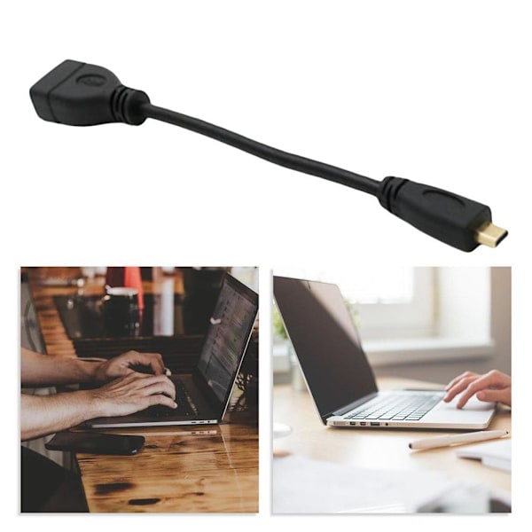 Micro HDMI till HDMI Dataöverföring 4K 60Hz Kabel För Raspberry 15cm Hero HDTV 7 Pi 6 4 5/Pi A6000 Kamera