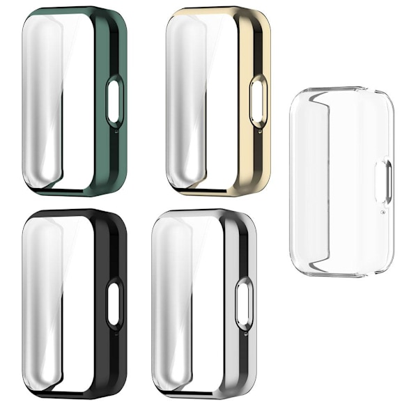 för Samsung Fit3 TPU Härdat Glas Skyddsfodral Full Täckning Stötfångare Skyddsskärm Smart Klockskydd Tillbehör Transprnet For Samsung Fit3 5pcs
