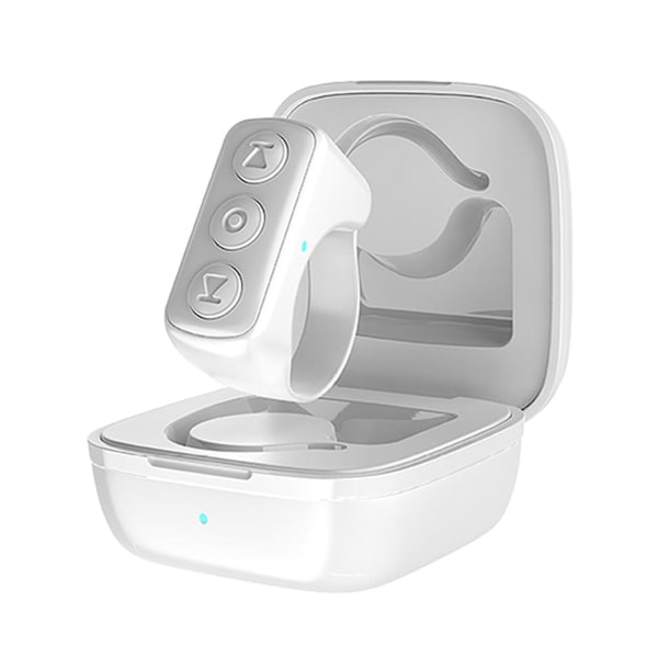 Mobiltelefon Bluetooth Kamera Fjärrkontroll för Kamera Selfie och Videoinspelning. White 1pcs