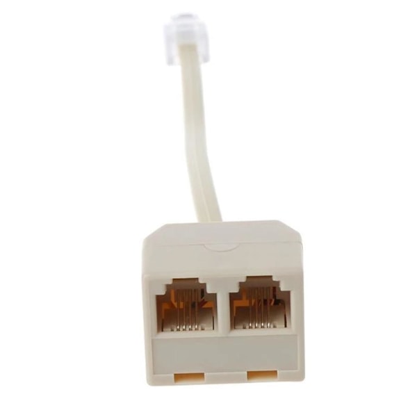 Telefon Splitter, RJ11 6P4C 1 Hane till 2 Hona Adapter, 2 RJ11 Way G9V0 R3U4!