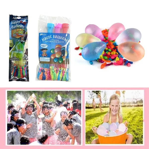 Påsfyllning Vattenballonger Rolig Sommar Utomhusleksak Ballongpaket Vattenballonger Bomber R2p1 111pcs one-size