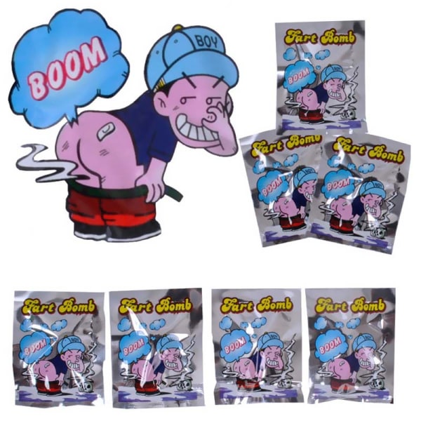 10/20/50x Fart s Bag Smelly Novelty Stink Prank gags Tri Transparent9 one-size 10pcs