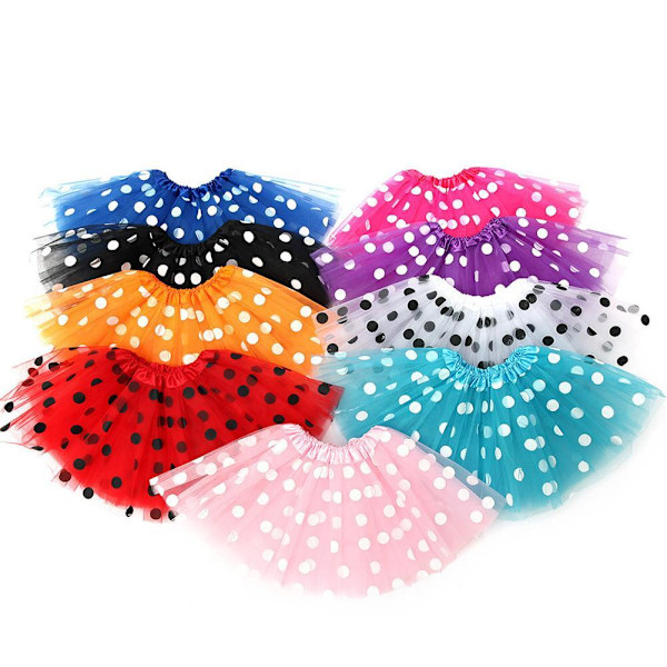 Barnkjol, tyllkjol, barn, raggkjol, meshkjol. Red 1pcs