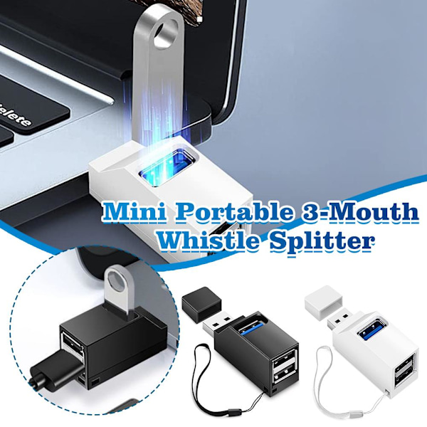 USB3.0 Type-C Multi-interface HUB Hub Splitter Ny W2N6 White 1set