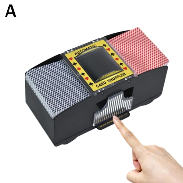 Automatisk kortblandare, batteridriven 2-däcksmaskin by battery 1set