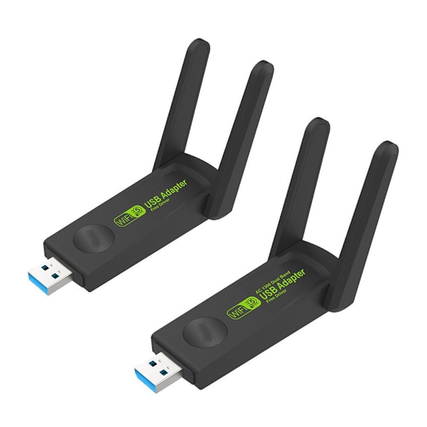 USB 3.0 WIFI-adapter 600/1300 Mbps Trådlös Dongel Dual C9M7 2.4G/5G Antenn Ny 1300M one-size
