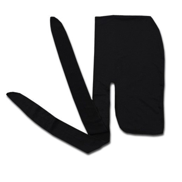 Durag Bandana Sport Durag Scarf Head Rap Tie för män white one-size