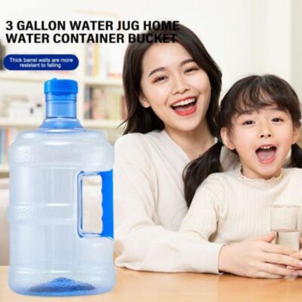 Stor Återanvändbar 3/5 L Vattenflaska Dunk Behållare BPA-fri Kontor Hem-- blueB 7.5L