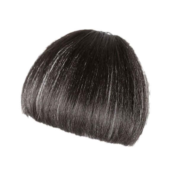 Air Bangs Naturliga Lugg Peruk NY 2024 AU LAGER blackbrown 10cm