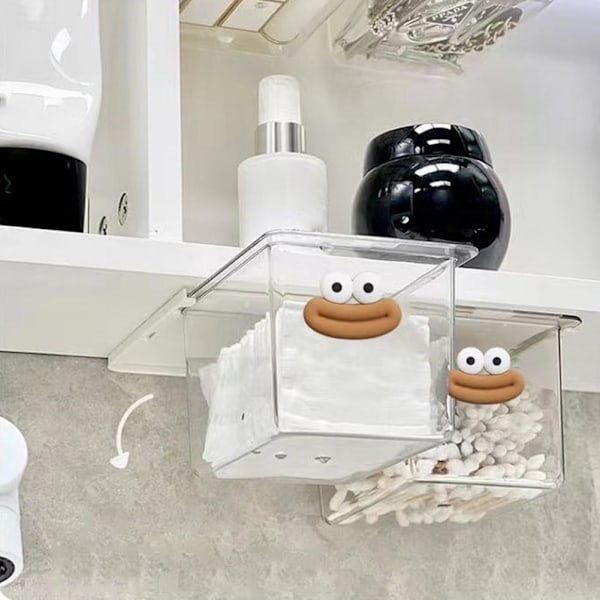 Utdragbar Förvaringslåda Lådtyp Under Spegel Organizer Ny Hylla' Z7F5 M1K4 transparent 1pcs