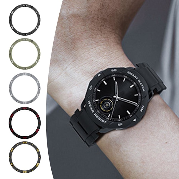 för Xiaomi Watch S3 Bezel Skyddsfodral Anti-kollisionsskydd Nytt black red for Xiaomi watch S3