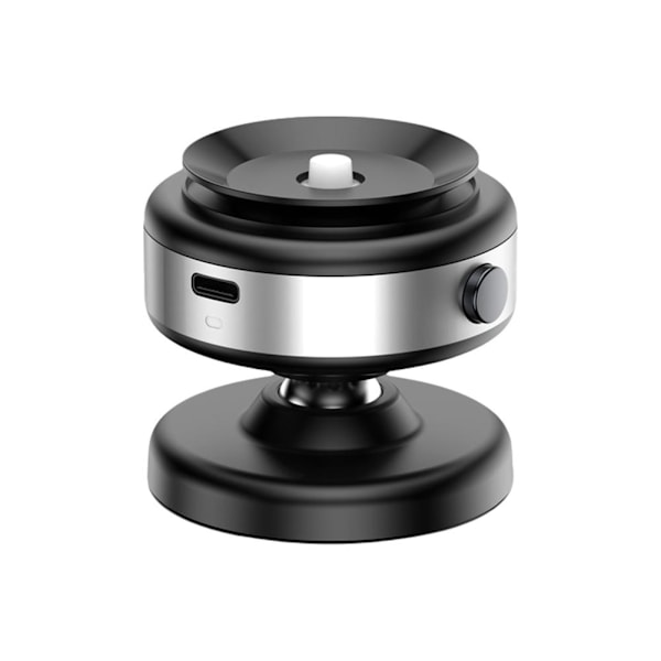 Elektrisk Vakuum Magnetisk Sugkopp Biltelefonhållare - 360° Roterande Sugkoppsfäste, Starkt Magnetgrepp för Bil Gym Kök Spegel Slät silver One size