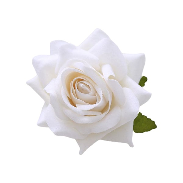 Ros Hårnål Högkvalitativ Hårnål för Lösa Hårstrån Anknäbbsklämma Högt Värde Brosch Hårprydnad Hårblomma W1B4 white one-size
