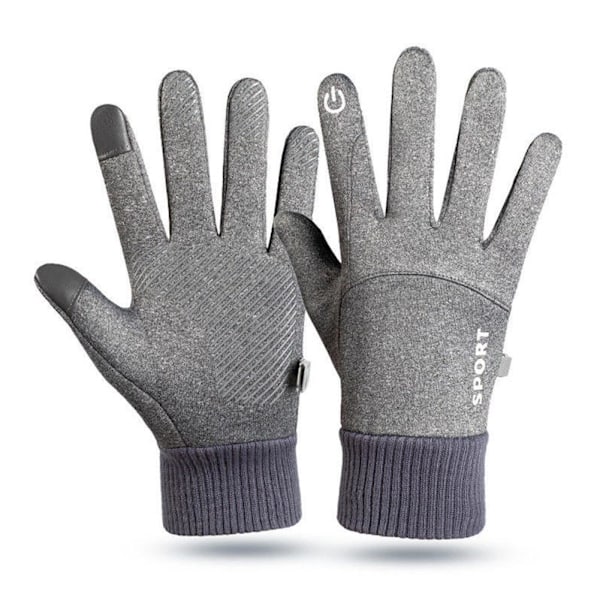 Vinter Varma Handskar Termiska Vindtäta Skidhandskar för Kallt Väder еъ ш' >н I8 J7V7 Heather Grey One size
