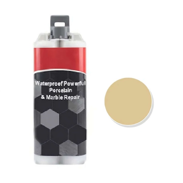 LZYWOD Keramisk Kakelreparationssats, Keramisk Kakelreparationsmedel Marmorgolv Och Badrumsgrop Reparation Reparation Reparation Glasyr Pa Spricka B 50ML