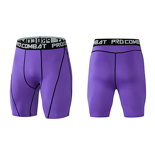 Kompressionsbyxor Sportshorts Elastiska män Snabbtorkande Breat green XXL