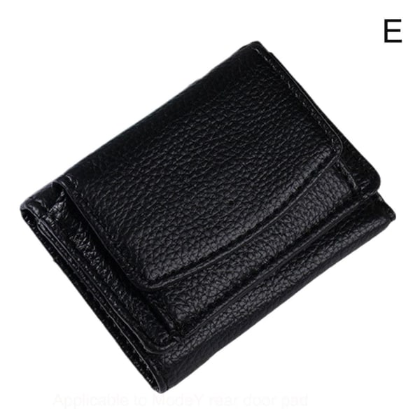 Slim kort plånbok för kvinnor, flerkortshållare Spänne Mynt Pursexp black One-size