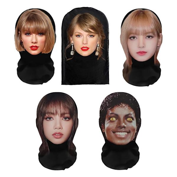 Taylor Swift 3D Mask Lisa 3D-Printad Rolig Huvtröja Ansikte Show Parodi Knepig Balaclava skull headgear One-size