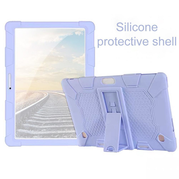Universellt Stötsäkert Silikon Ställ Fodral för 10.1\" PC Android Lot N9 pink One-size