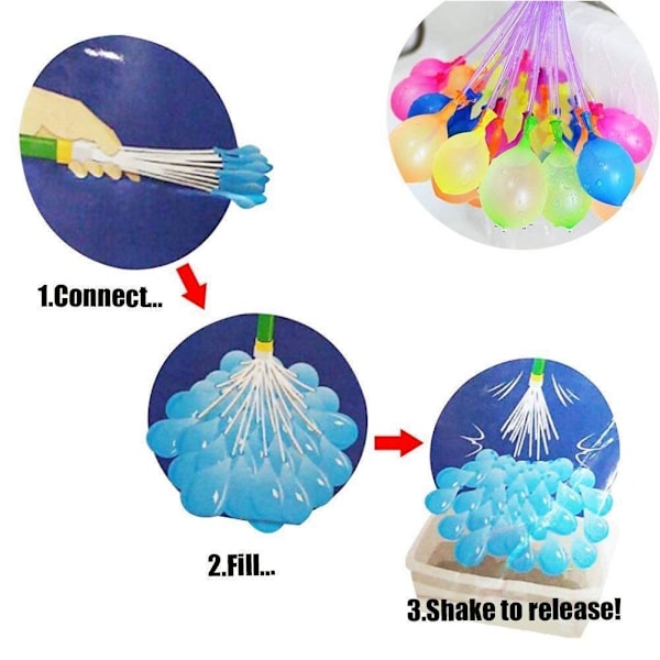 Påsfyllning Vattenballonger Rolig Sommar Utomhusleksak Ballongpaket Vattenballonger Bomber R2p1 111pcs one-size