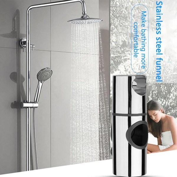 UK 19-25mm Duschkopfhalterung Riser Badezimmer-Schienenhalterung Schieber silverA One-size