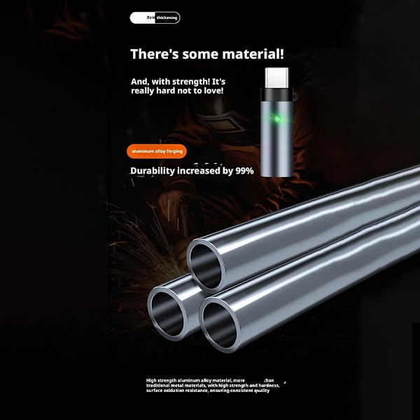Elektrisk tändare - USB C tändare, flamlös vindtät, present till män A R9G7