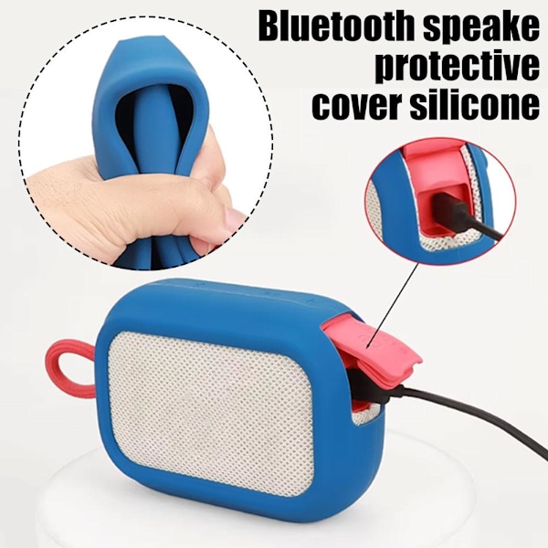 För SoundCore Select 4 Go Bluetooth Högtalare Skyddsfodral Silikonskydd L1N3 Black 1set