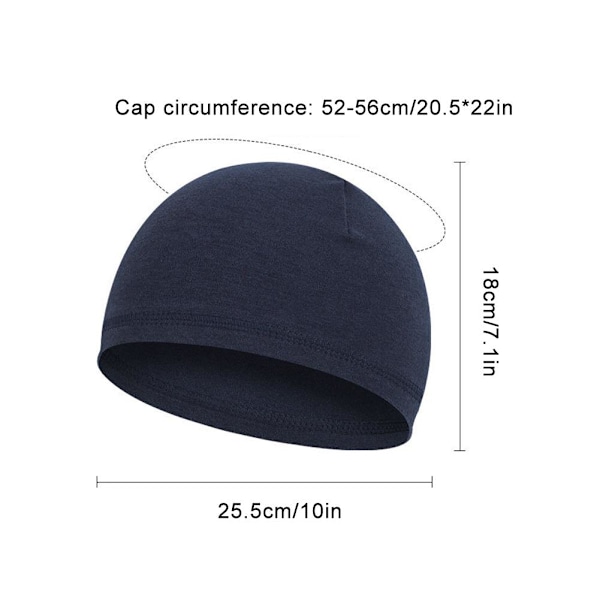 Tunn Sportmössa Fukttransporterande Andningsbar B0J2 ию Hjälmfoder ♤♤ Deep Blue 1pcs