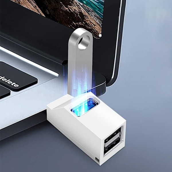 USB3.0 Type-C Multi-interface HUB Hub Splitter Ny W2N6 White 1set