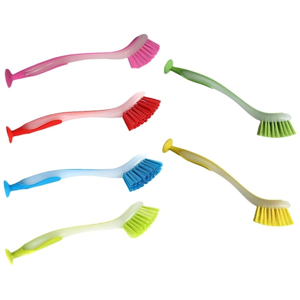 Praktisk Vertikal Multifunktionell Diskbänksborste Borste Gryta Diskning D9v8 green 1pcs