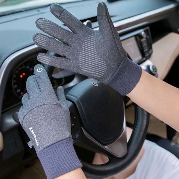 Vinter Varma Handskar Termiska Vindtäta Skidhandskar för Kallt Väder еъ ш' >н I8 J7V7 Dark Gray One size