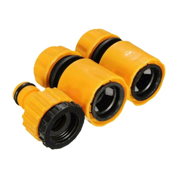 3 st/set Snabbvattenkoppling 3/4 \"och 1/2\" Vattenrör Bevattningsslang Koppling Kran Slang E1J4