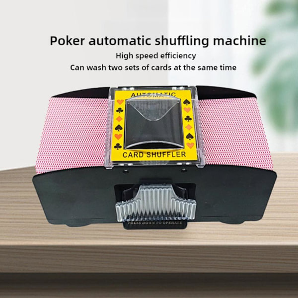 Automatisk kortblandare, batteridriven 2-däcksmaskin by battery 1set
