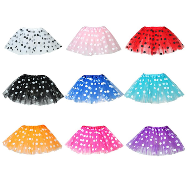 Barnkjol, tyllkjol, barn, raggkjol, meshkjol. Red 1pcs