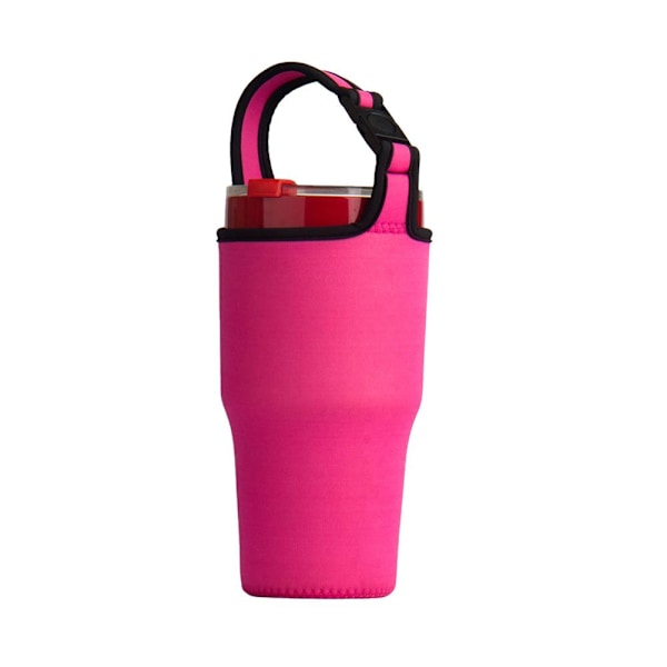 Muggväska Isolerande Kopp Mugghållare Flaskväska Skyddsfodral För 30oz Isbar Kopp Muggskydd C5i9 rose red 1pcs