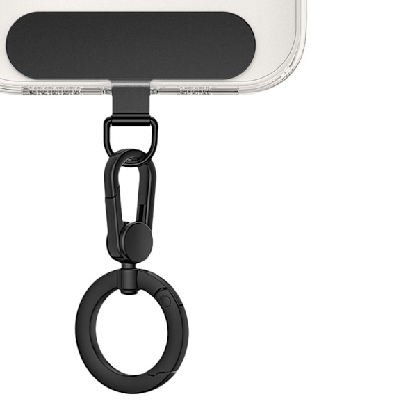 Universal Mobiltelefon Sling Rep Kort Clip Telefon Snodd Packning Patch ho t U5O6 black 1pcs
