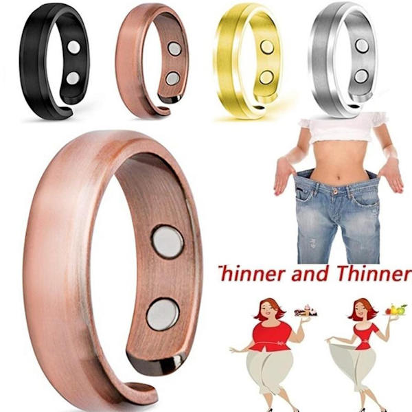 Magnetisk Ring Magnetisk Hälsovård Ring gold One-size