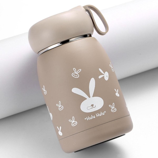 Söt Flaska Bärbar Termosmugg Isolering Kopp Kaffekopp Flaskor Vakuum H0 X5T4 green 320ml