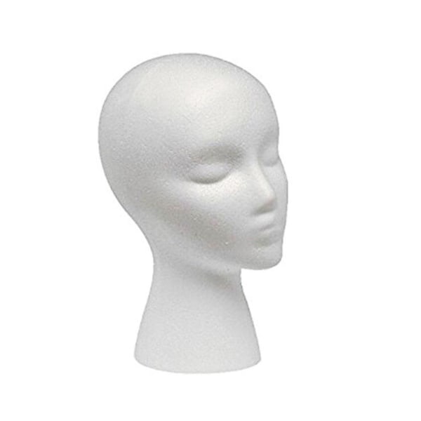 Polystyren Unisex Skum Mannekänghuvud Display Modell Docka Kvinnliga Peruker Bäst