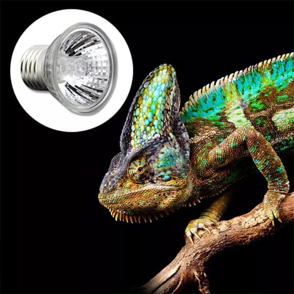 UVA+UVB 25W-75W Reptil Värmelampa Solplatslampa För Sköldpadda Ödla UK NY 25W 1pcs
