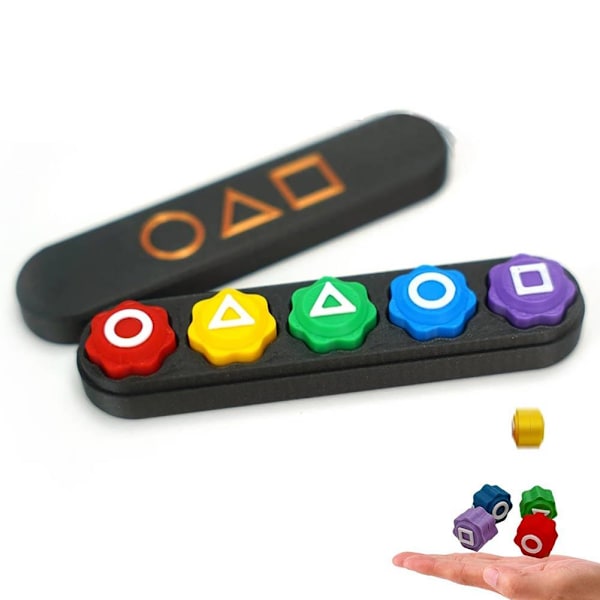 Squid Game 2 Gonggi Stenar 3D-Printade Koreanska Traditionella Jack St D 1set