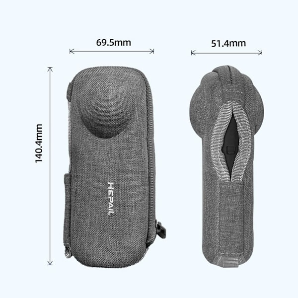 Lämplig för Shadow Stone Insta360x5 Förvaring Mini Portabelt Kroppsskydd O5V7