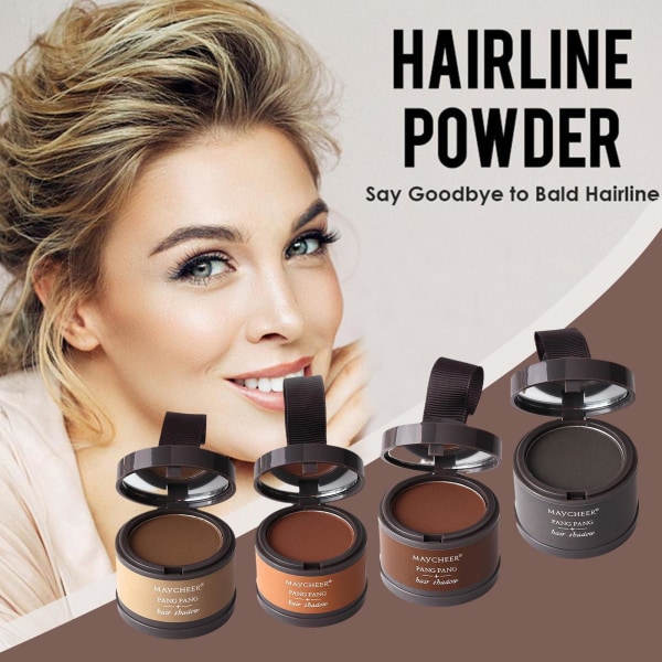 Hair Fluffy Thin Powder Pang Line Shadow Makeup Hair Concealer R Light coffee 4g